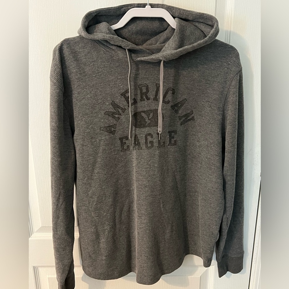 American Eagle Outfitters Gray Sweatshirt Classic Pullover Hoodie